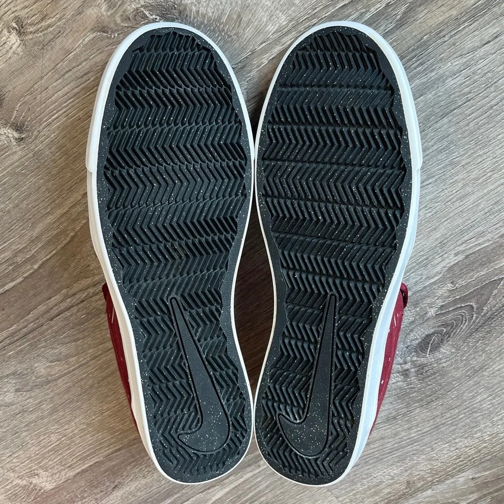 Nike SB Portmore Canvas Premium Sneakers Team Red White‎ Mens 13 UK 12 EU 47.5